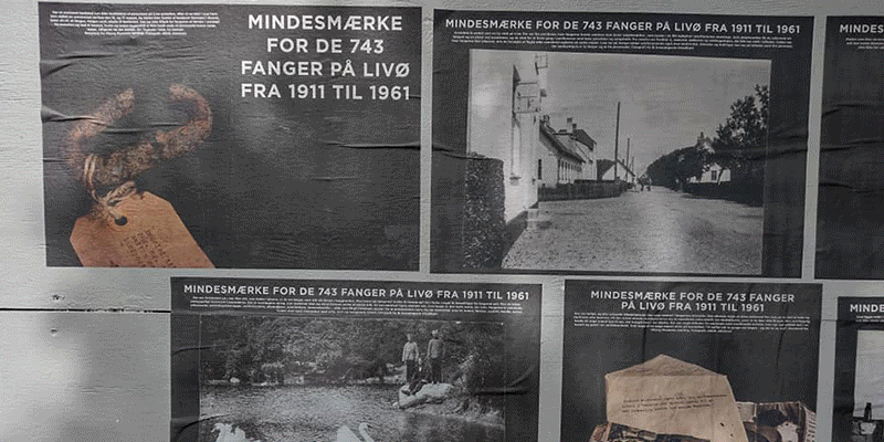 Memorial for the 743 prisoners on Livø from 1911 to 1961
